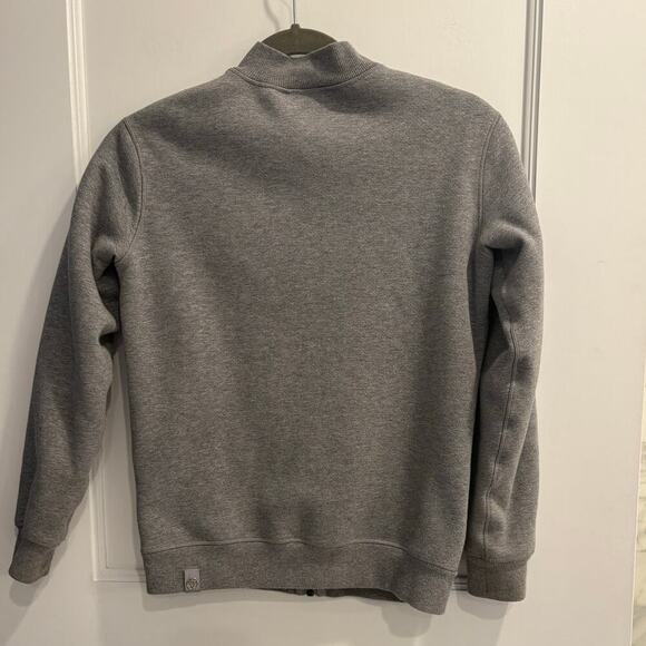 Ivivva Girls Size 8 Gray Fully Lined Full Zip Bomber Jacket Lululemon - Picture 2 of 5